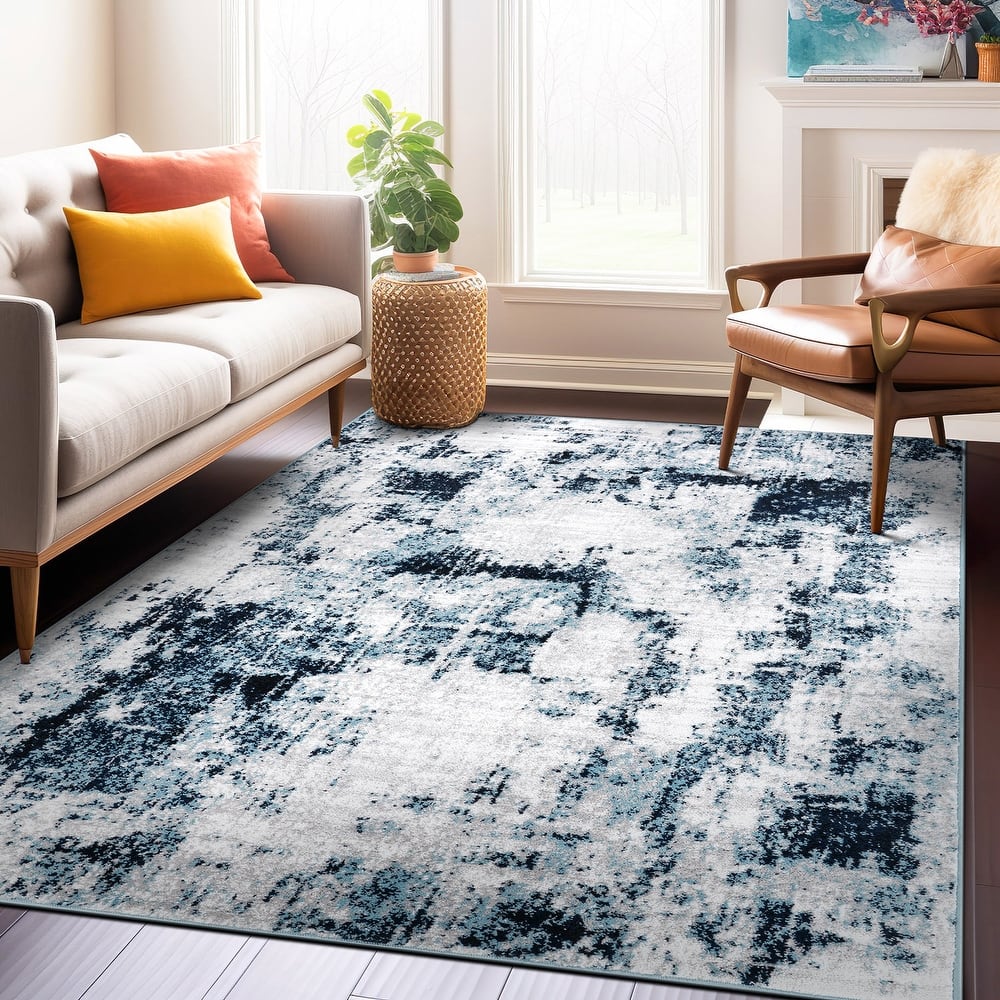 Contemporary Chic Abstract Design Area Rug