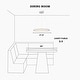 preview thumbnail 7 of 9, Modern 1-Light White Round LED Chandelier Minimalist Pendant Lights for Dining Room - 17.5" D x 61.5" H