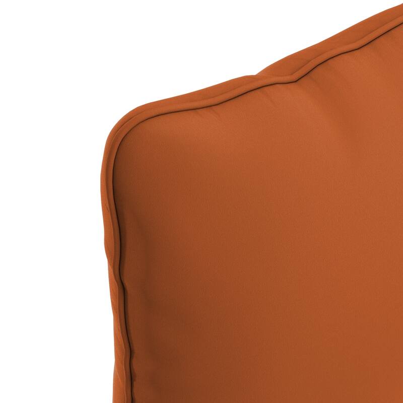 California Umbrella Outdoor Deep Seat Cushion Set, 24" x 48", Sunbrella Fabric, Densified Fiber Fill