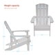 preview thumbnail 58 of 102, BONOSUKI Patio Adirondack Chair w/Cupholder,Weather Resistant-Set of 4