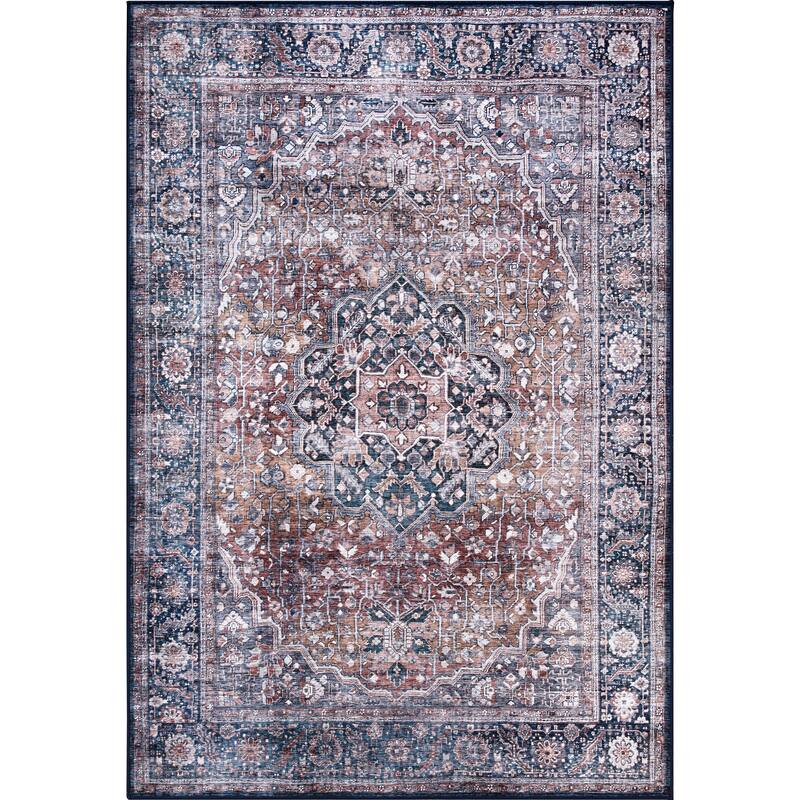 Abani Rugs Lola LOL130A Vintage Blue Terracotta Area Rug