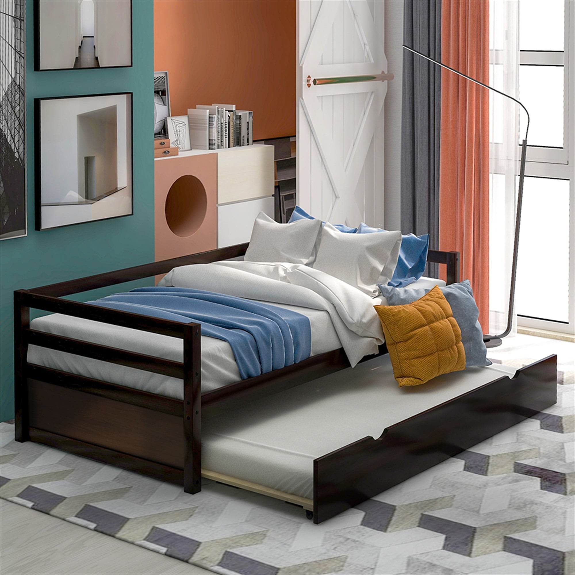 Daybed with Trundle Frame Set Twin Size Bed Bath Beyond