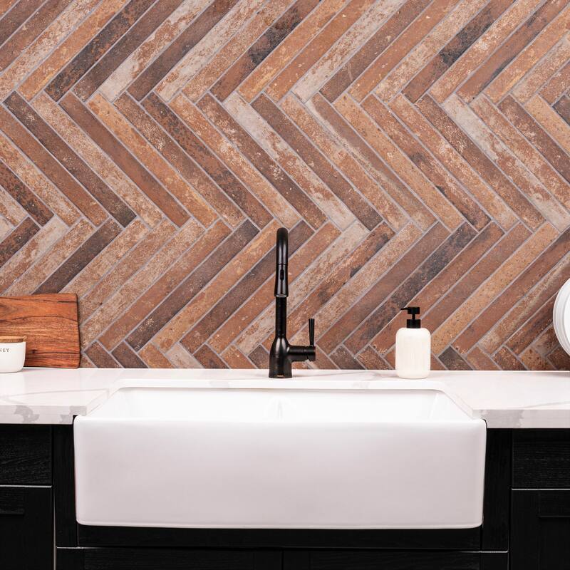 Ackland AKNPTMON2X18M-CA Montello - 2" x 18" Porcelain Brick Floor and