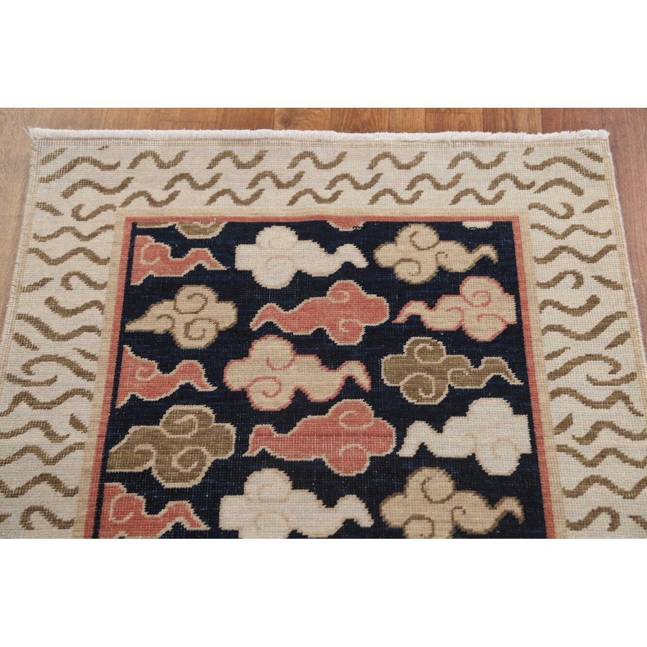 Wool Art Deco Turkish Oriental Runner Rug Hand-knotted Hallway Carpet -  2'4 x 5'10 - Bed Bath & Beyond - 35253797