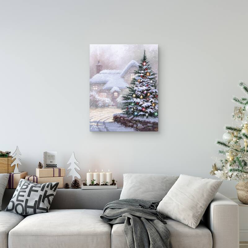 Christmas Lane by The Macneil Studio Canvas Art Print