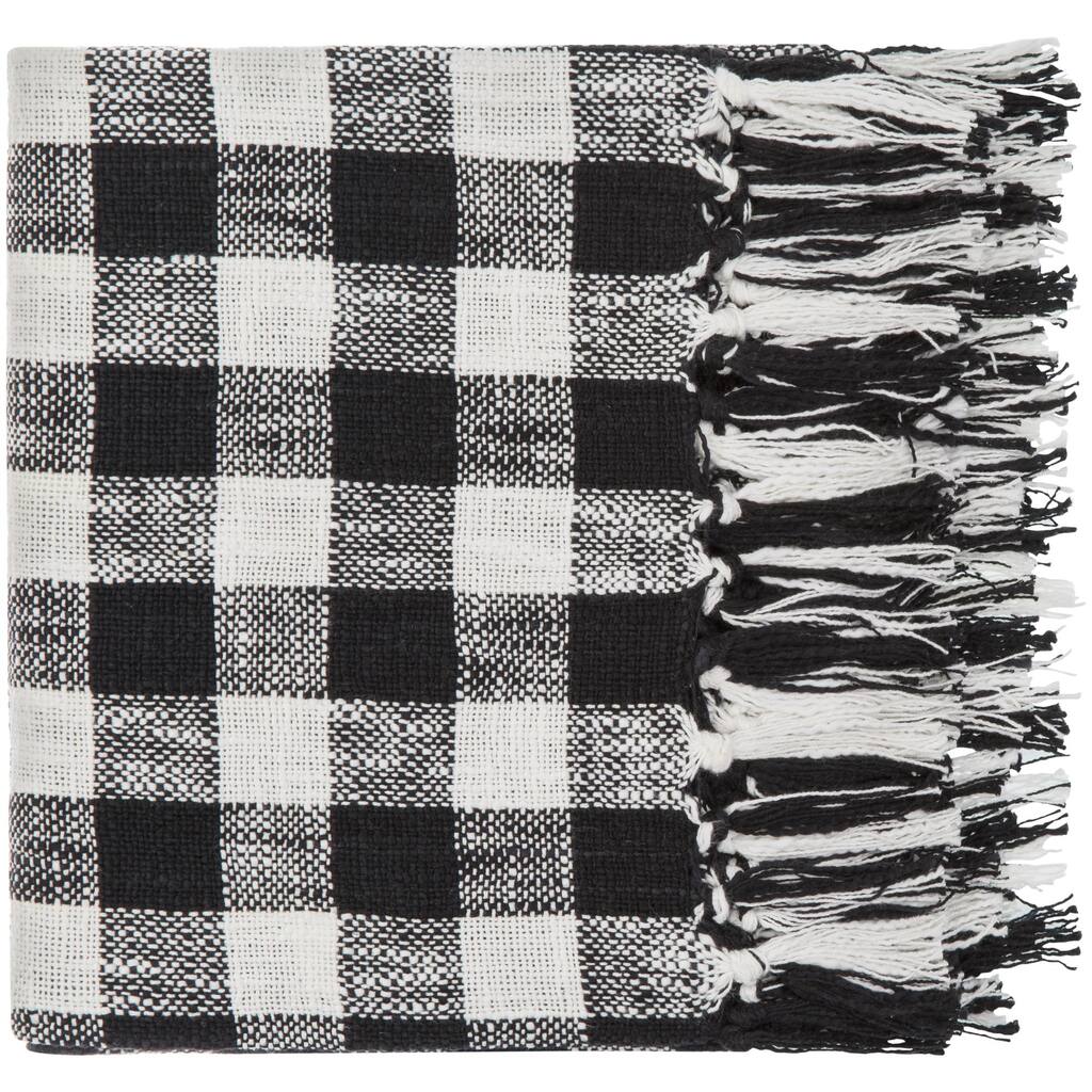Farmhouse Plaid Throw Blanket 50"W x 60"L