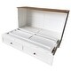 preview thumbnail 5 of 8, Solid Pine Murphy Bed Chest with Charging Station and Large Storage Drawer