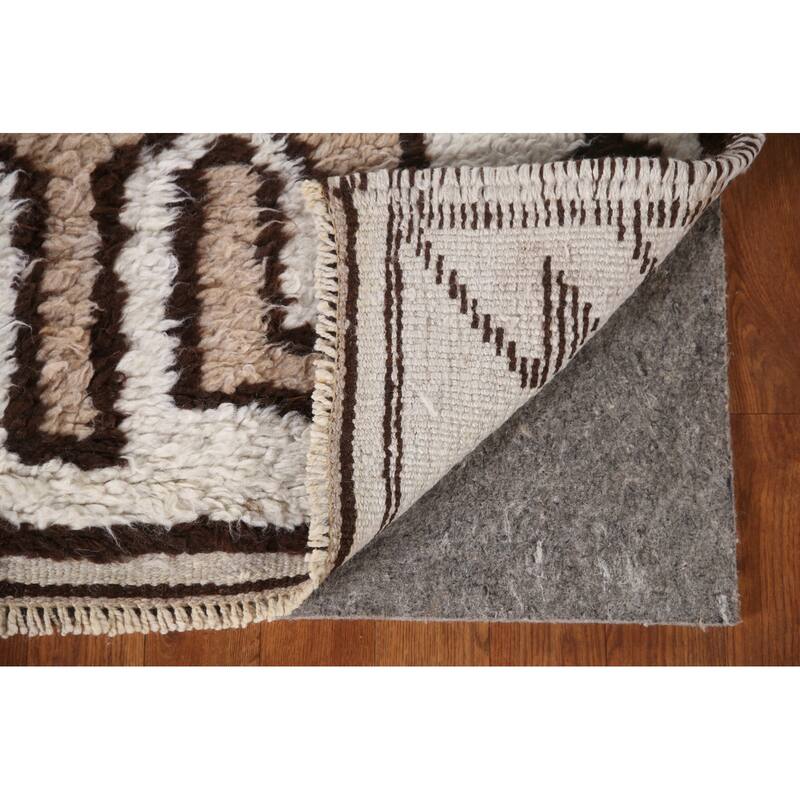 Tribal Anatolian Runner Rug Hand-knotted Wool Carpet - 3'2"x 11'6"