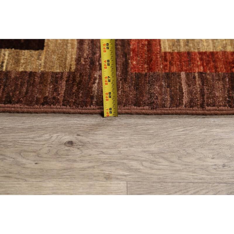 Geometric Gabbeh Kashkoli Oriental Area Rug Wool Hand-knotted - 6'6" x 9'2"