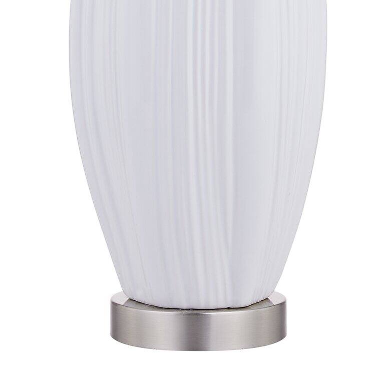 31" Standard White Porcelain Table Lamp Set (Set Of 2) (Set of 2)