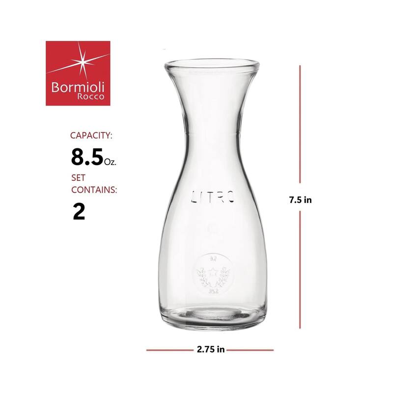 Bormioli Rocco Set of 2 Misura PZ Carafes