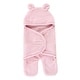 preview thumbnail 10 of 9, Hudson Baby Unisex Animal Faux Shearling Baby Outdoor Stroller Sack Wrap, One Size One Size - Lt Pink