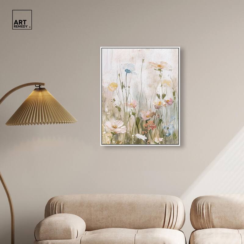 Floral Luster Canvas by Art Remedy