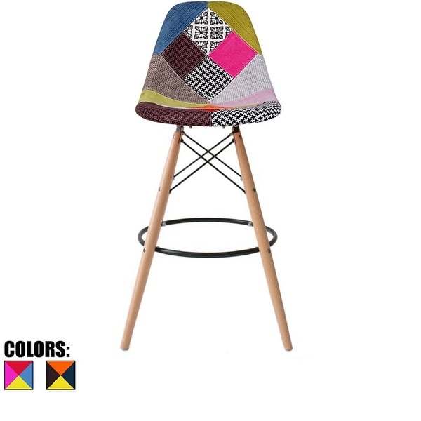 Shop 2xHome Multi-Color Fabric 25" Armless Bar Stool Chair ... (600 x 600 Pixel)