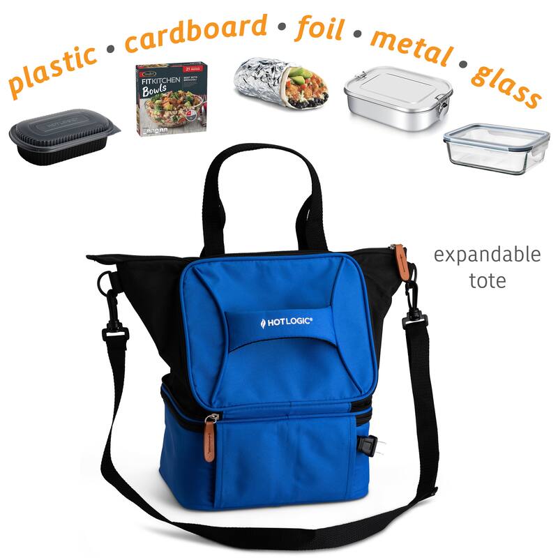 HOTLOGIC 16801169-BL Portable Personal Expandable Mini Oven XP, Blue