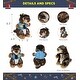 preview thumbnail 2 of 4, DolliBu Standing Marmot Police Officer Soft Plush with Cop Uniform - 8.5 inches