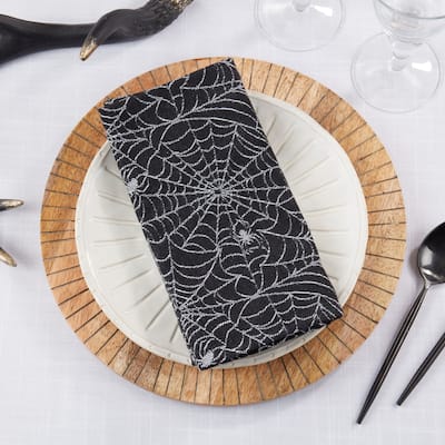 Recycled Jacquard Spider Web Napkin (Set of 4) - 20"x20"
