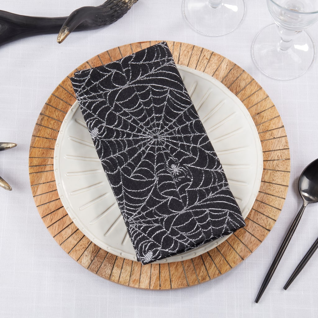 Recycled Jacquard Spider Web Napkin (Set of 4) - 20"x20"