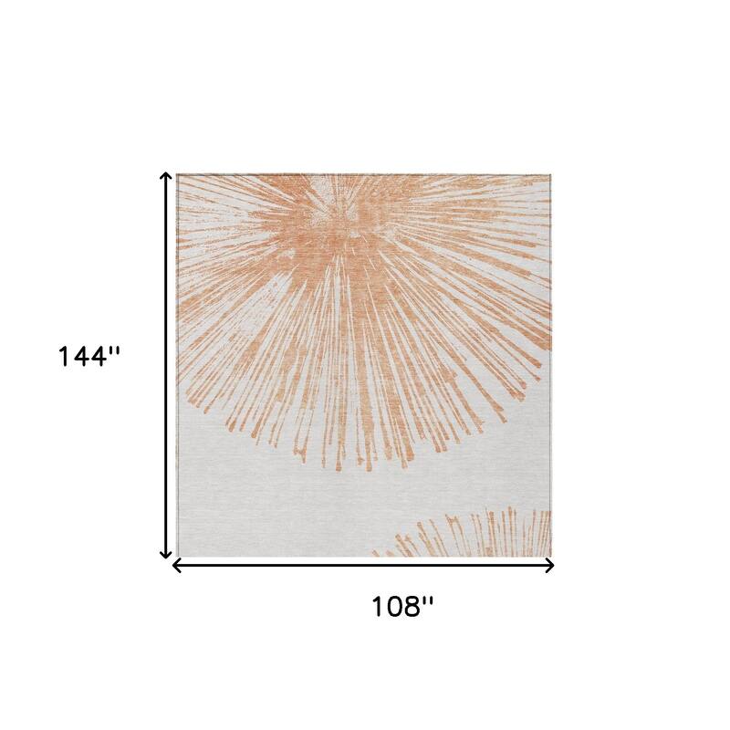 HomeRoots Abstract Transitional Rectangle Outdoor Rug