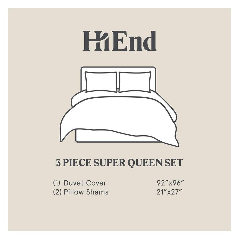 HiEnd Accents Matelassé Duvet Cover Set, 3PC