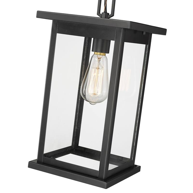 Millennium Lighting Bowton 1 Light Outdoor Pendant with Clear Glass Shades