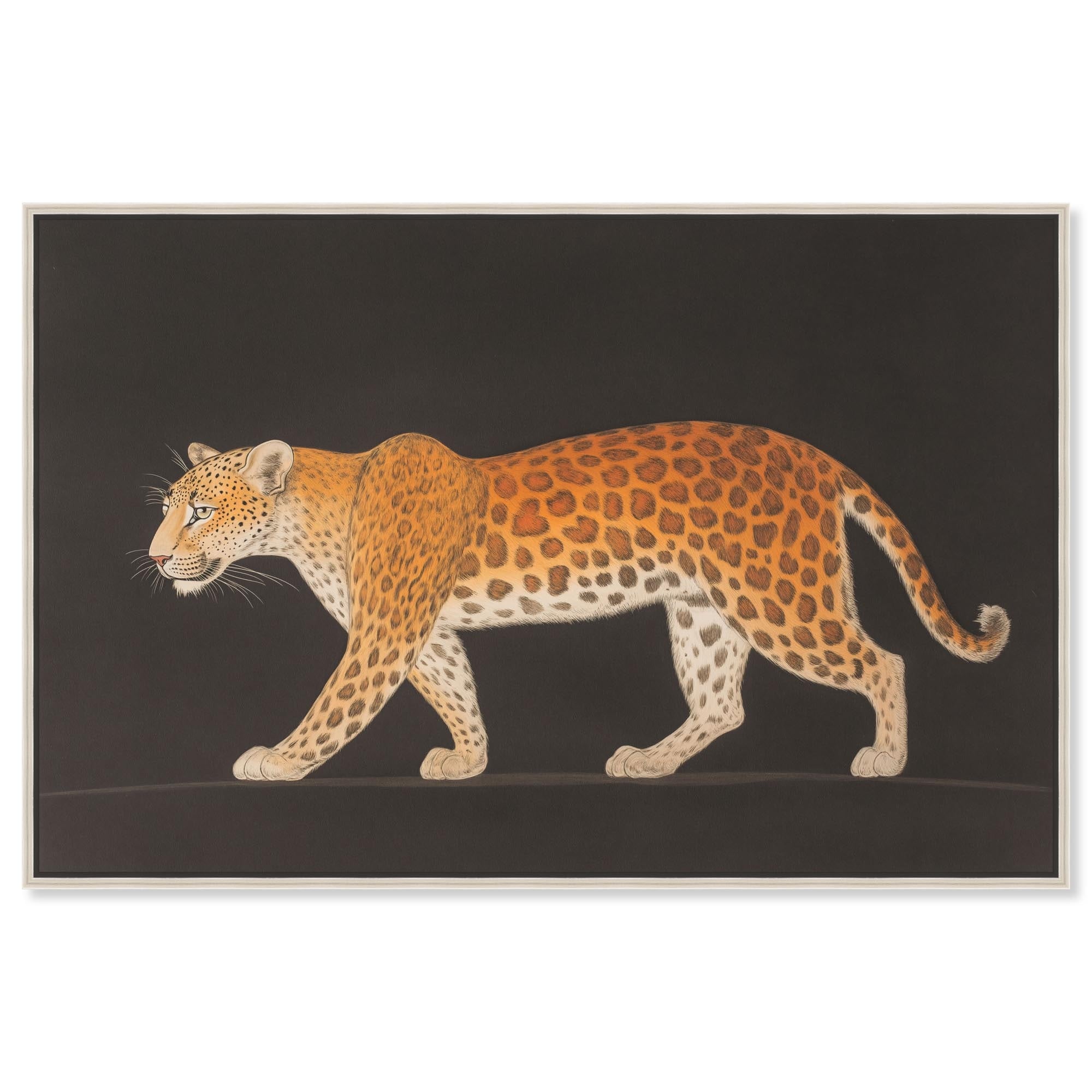 Golden Leopard Canvas by Art Remedy