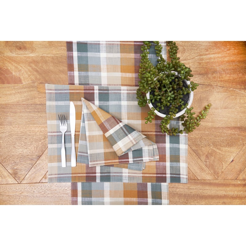 Aspen Plaid Placemats Set of 6, 13" x 19"
