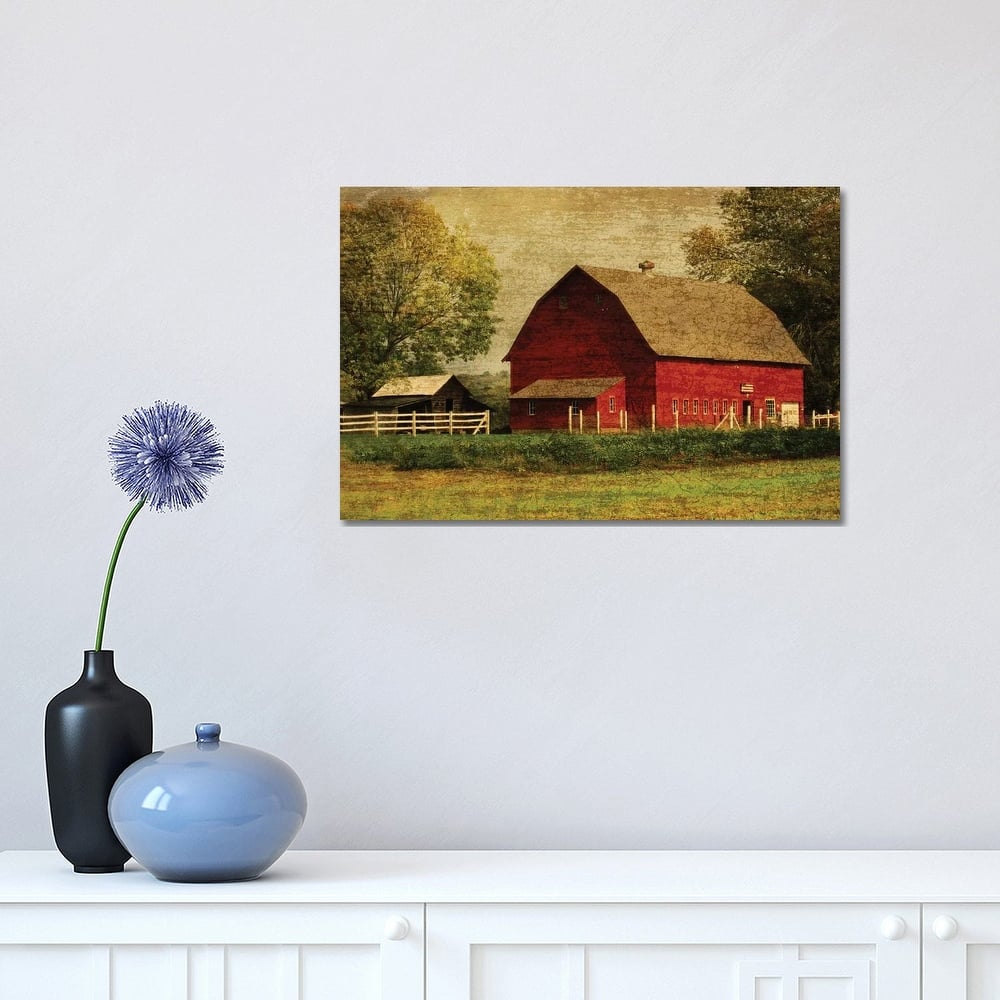 iCanvas "Red Barn" by Graffi*Tee Studios Canvas Print