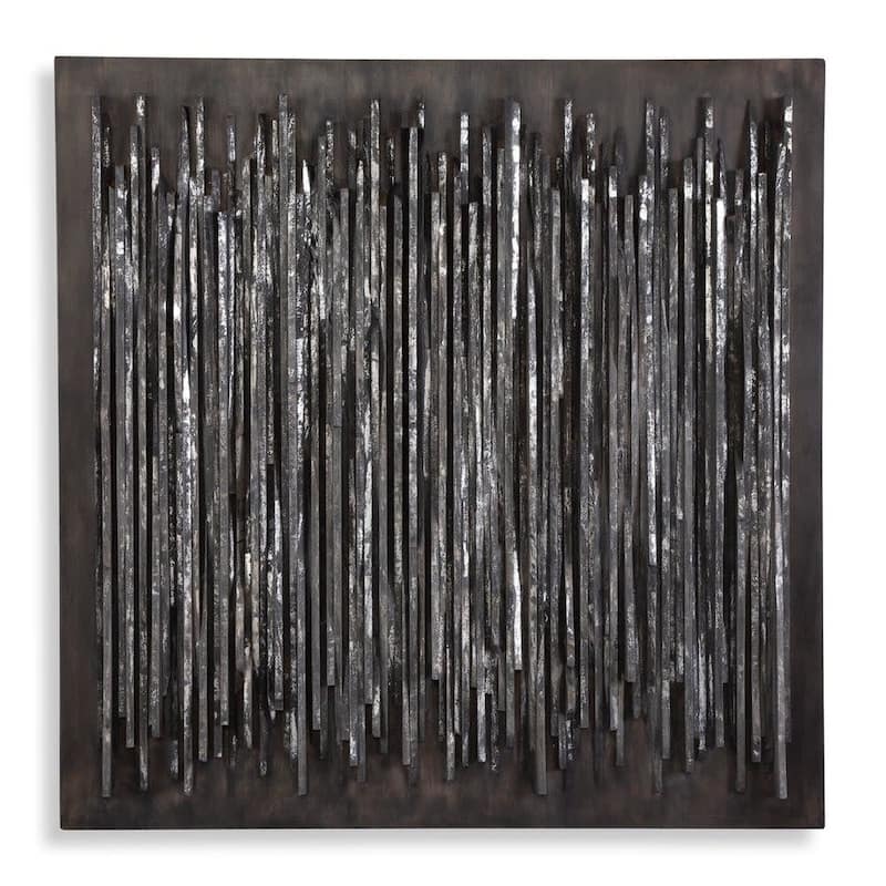 Uttermost 04355 Emerge 40-3/16" x 40-3/16" Frameless Decorative Panel - Gray