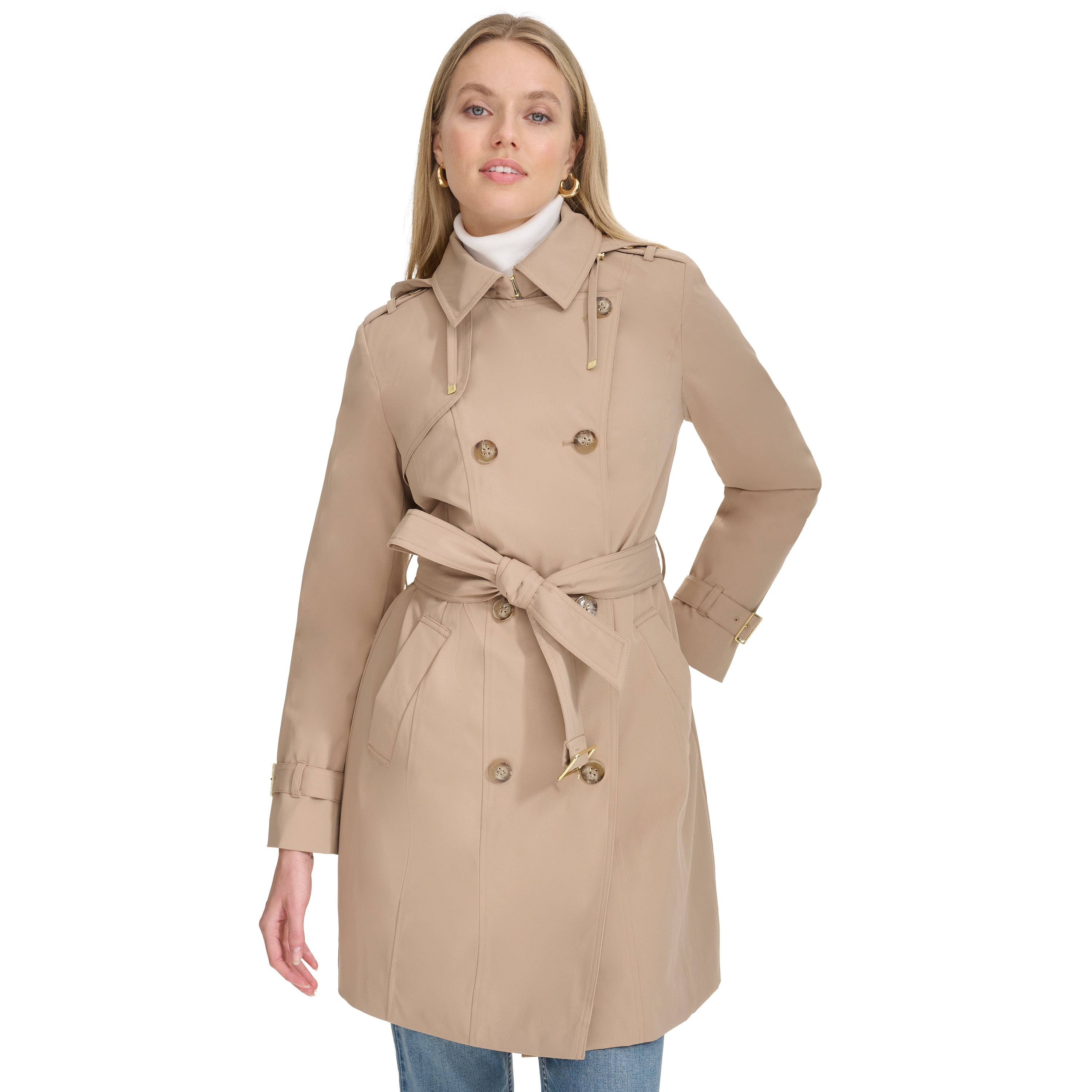 Cole Haan Women's Water Resistant Trench Coat