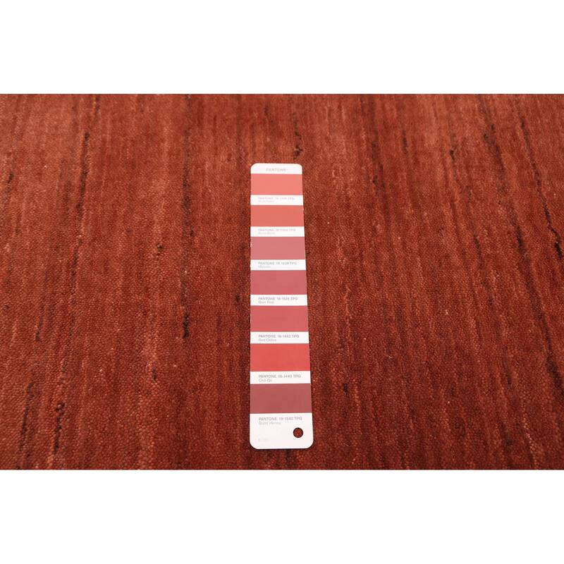 ECARPETGALLERY Hand Loomed Kashkuli Gabbeh Copper Wool Rug - 4'10 x 7'10