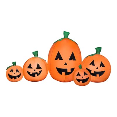 National Tree Company Halloween Airblown Inflatable Pumpkin Patch, 7 Feet
