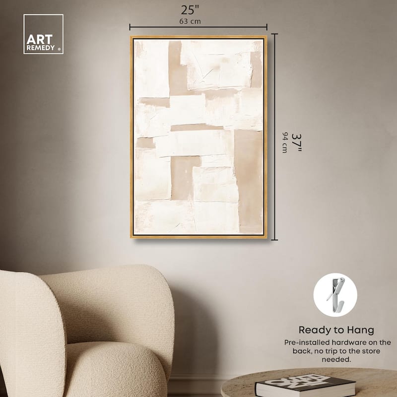 Plastered Planes III Canvas by Art Remedy