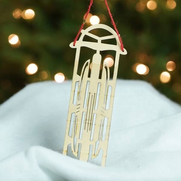 Shop 7 5 Holiday Moments Old Fashioned Wooden Sled With