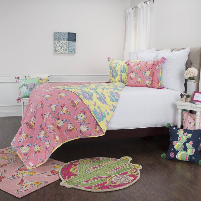 Simply Southern Printed 100% Cotton Reversible Quilt Set