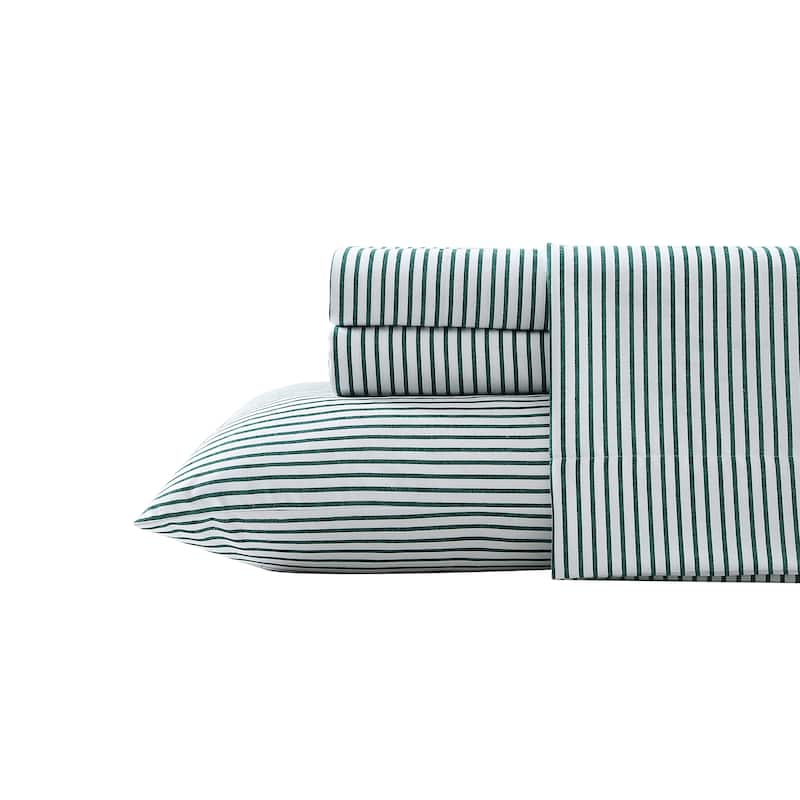 Nautica Cozy Brushed Flannel Printed Sheet Sets - Queen - Harmead