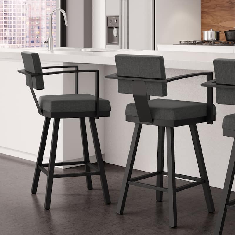 Amisco Akers Swivel Bar Stool