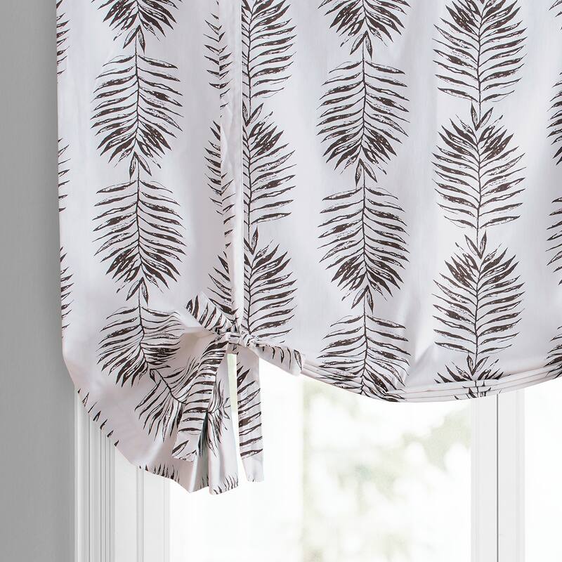 Exclusive Fabrics Sago Printed Cotton Tie-Up Window Shade (1 Panel)