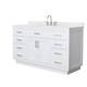 Option White / Giotto Quartz Top / Brushed Nickel