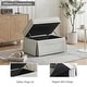 preview thumbnail 27 of 152, Rectangle Chenille Upholstered Storage Ottoman