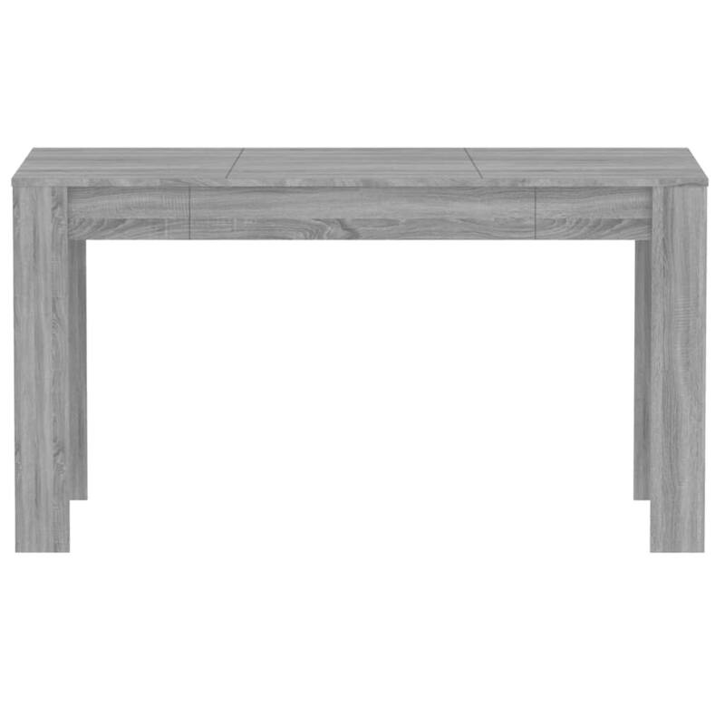 vidaXL Dining Table Grey Sonoma Engineered Wood 55.1 x 29.3 x 29.9 in - 29.3 x 55.1 x 29.9 in