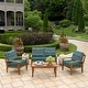 preview thumbnail 28 of 47, ARDEN Outdoor Loveseat Cushion Set, 48 x 24