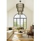 preview thumbnail 7 of 11, Varaluz Park Row 18-Light 3-Tier Chandelier - Matte Black/French Gold