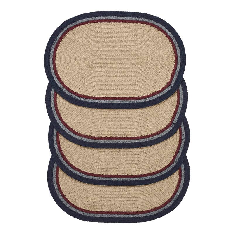My Country Oval Placemat Stencil Stars 10x15