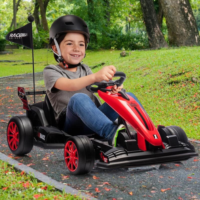 Go Kart Electric Ride on Car - Red