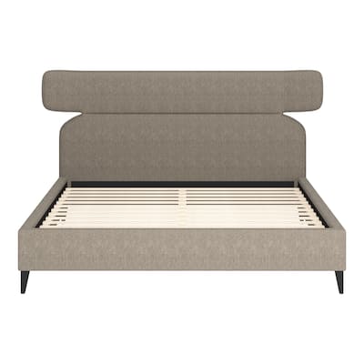 Dusa King Bed Olive Brown