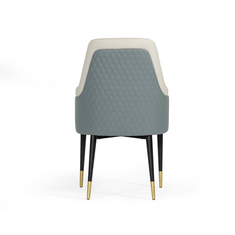 Modrest Duval Modern White & Grey Dining Chair