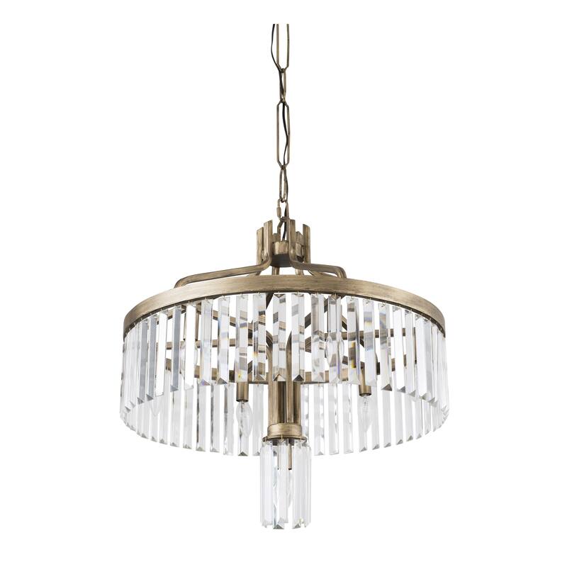 Varaluz Social Club 2-Tier Crystal Pendant - Havana Gold