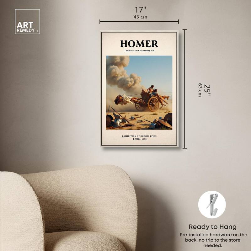 Iliad Illustrated Canvas by Art Remedy