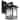SAFAVIEH Grayter 11.8-Inch Glass Outdoor Wall Lantern, Clear and Black - 7" x 9" x 11.8"